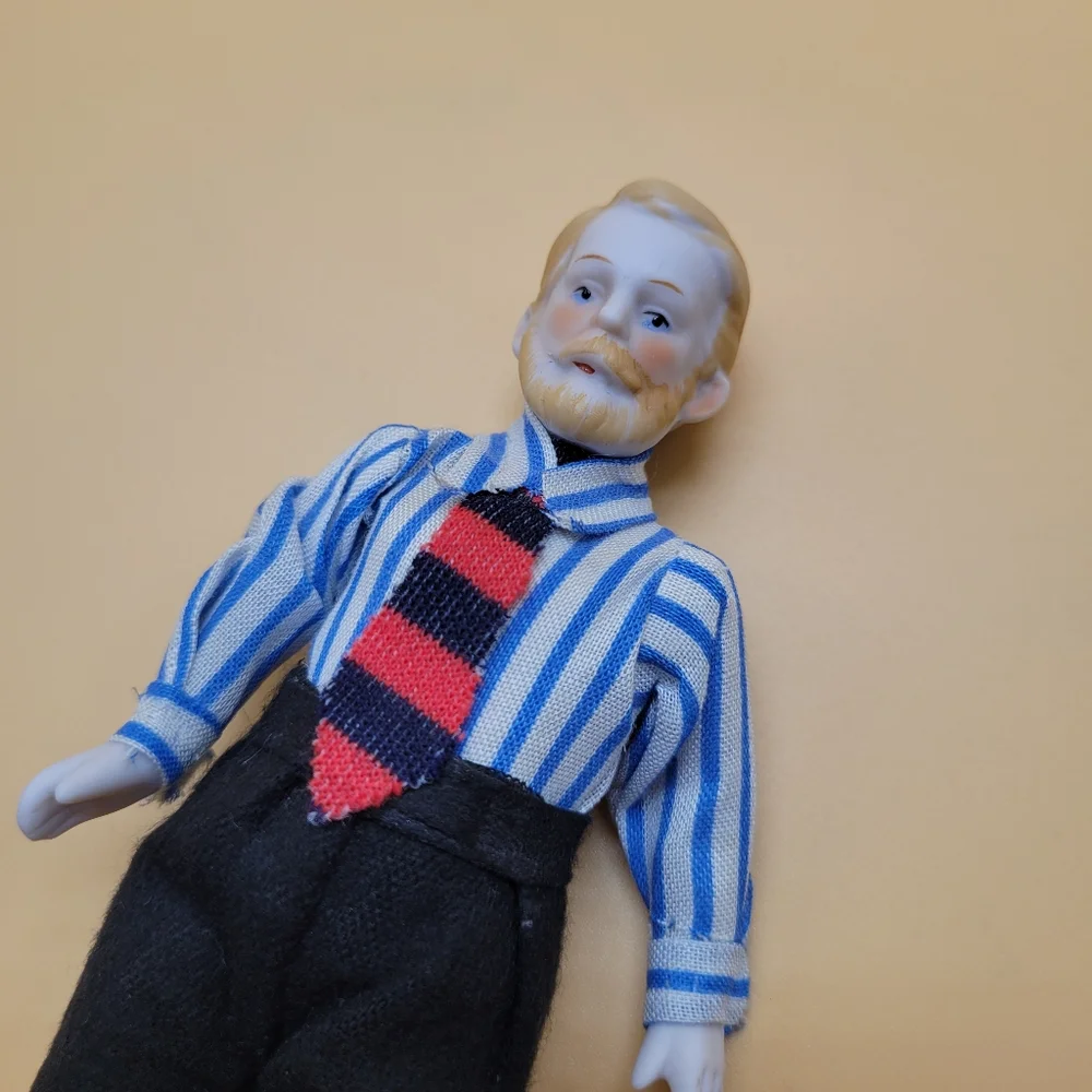 business man porcelain vintages 1970